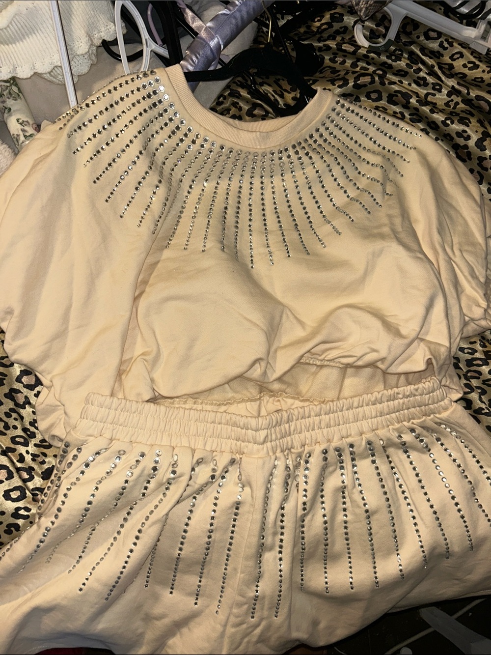 Embellished Matching Set - Studded Detail